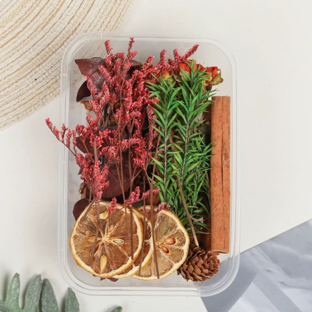 Natural cinnamon sticks &amp; dried flower stems