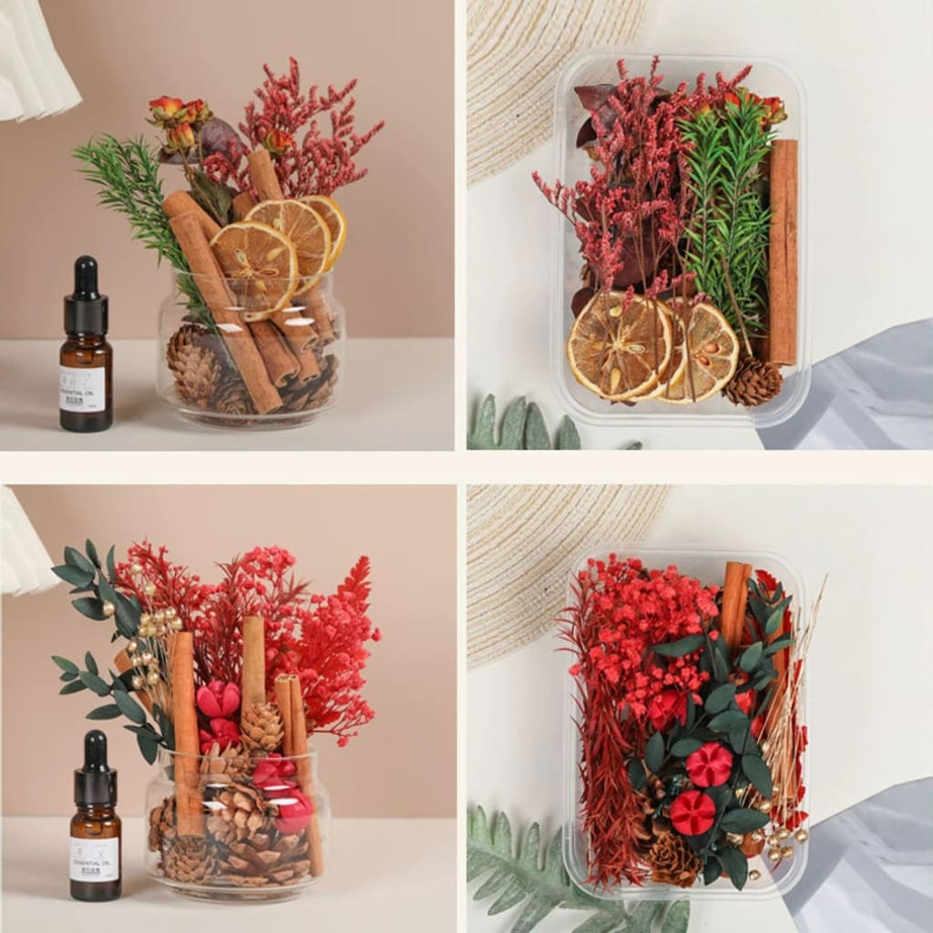 Natural cinnamon sticks &amp; dried flower stems