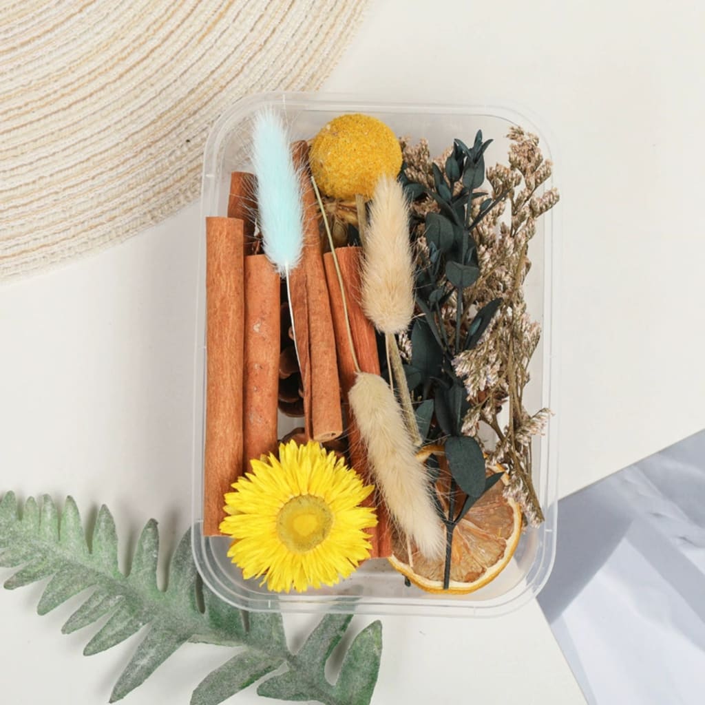 Natural cinnamon sticks &amp; dried flower stems