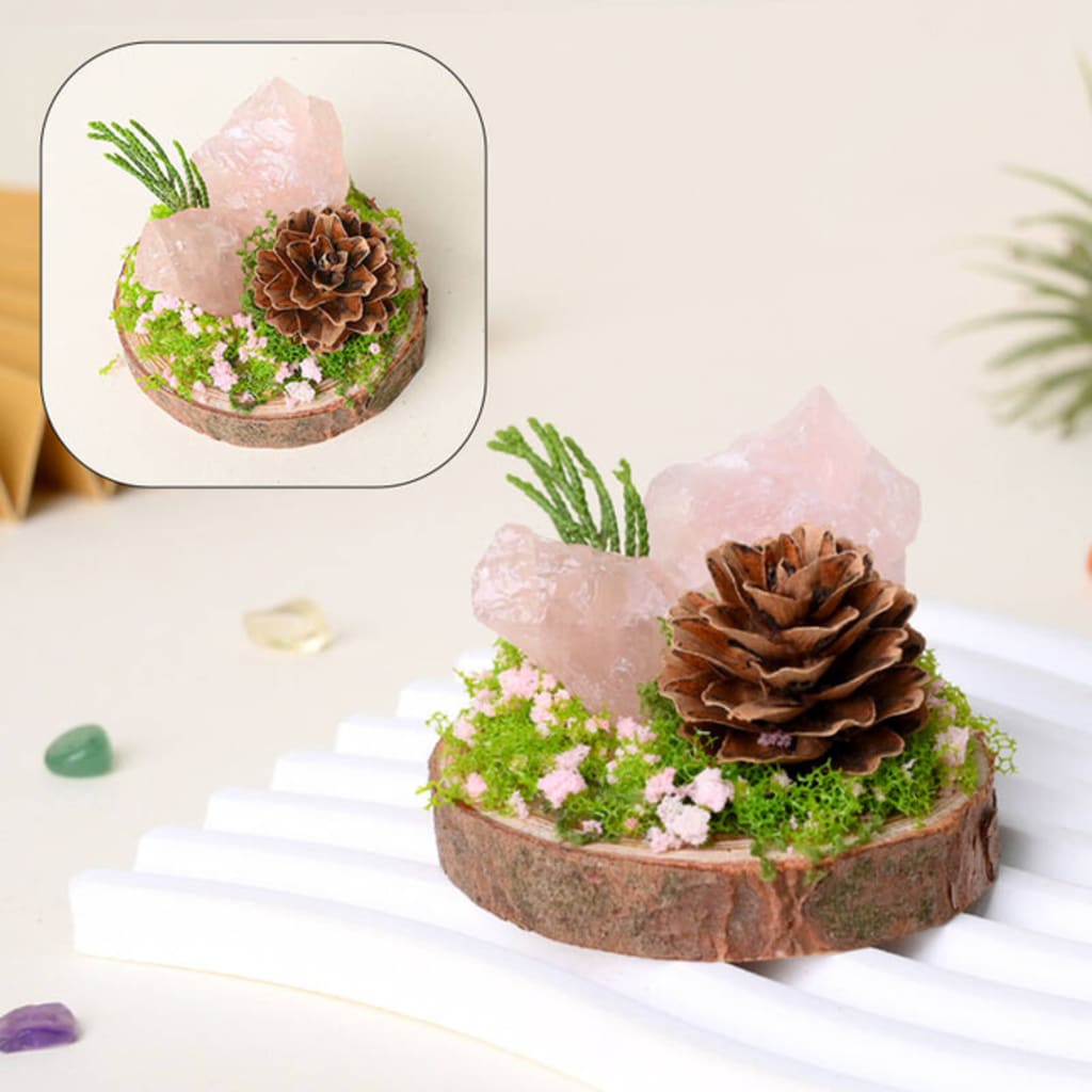 Reiki Crystal Pinecone Ornament Gift