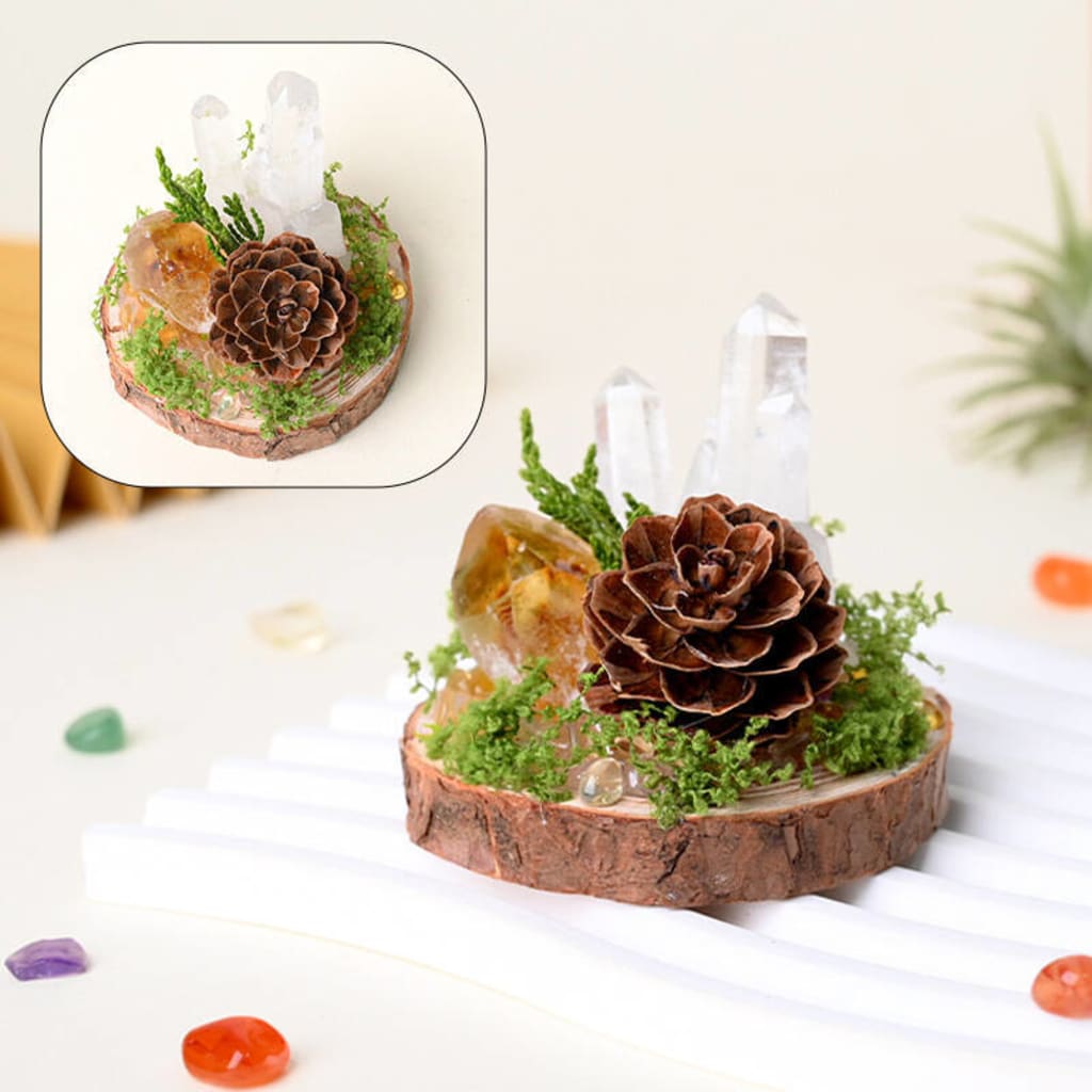 Reiki Crystal Pinecone Ornament Gift