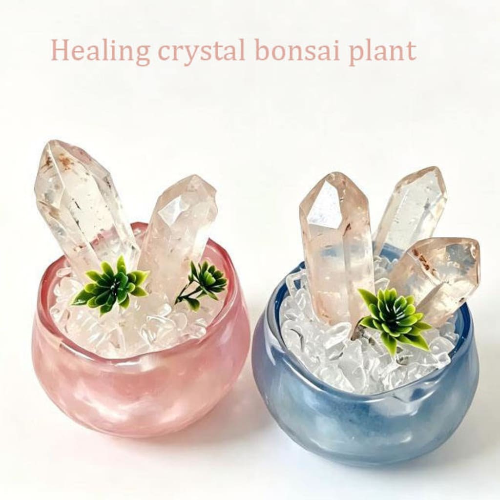 Natural White Quartz Crystal Cluster Decor